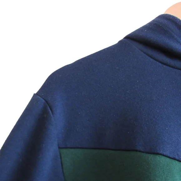 Polo Ralph Lauren Men’s Navy Blue Gold Crest Double Knit Hoodie Sweatshirt Small - Picture 4 of 12